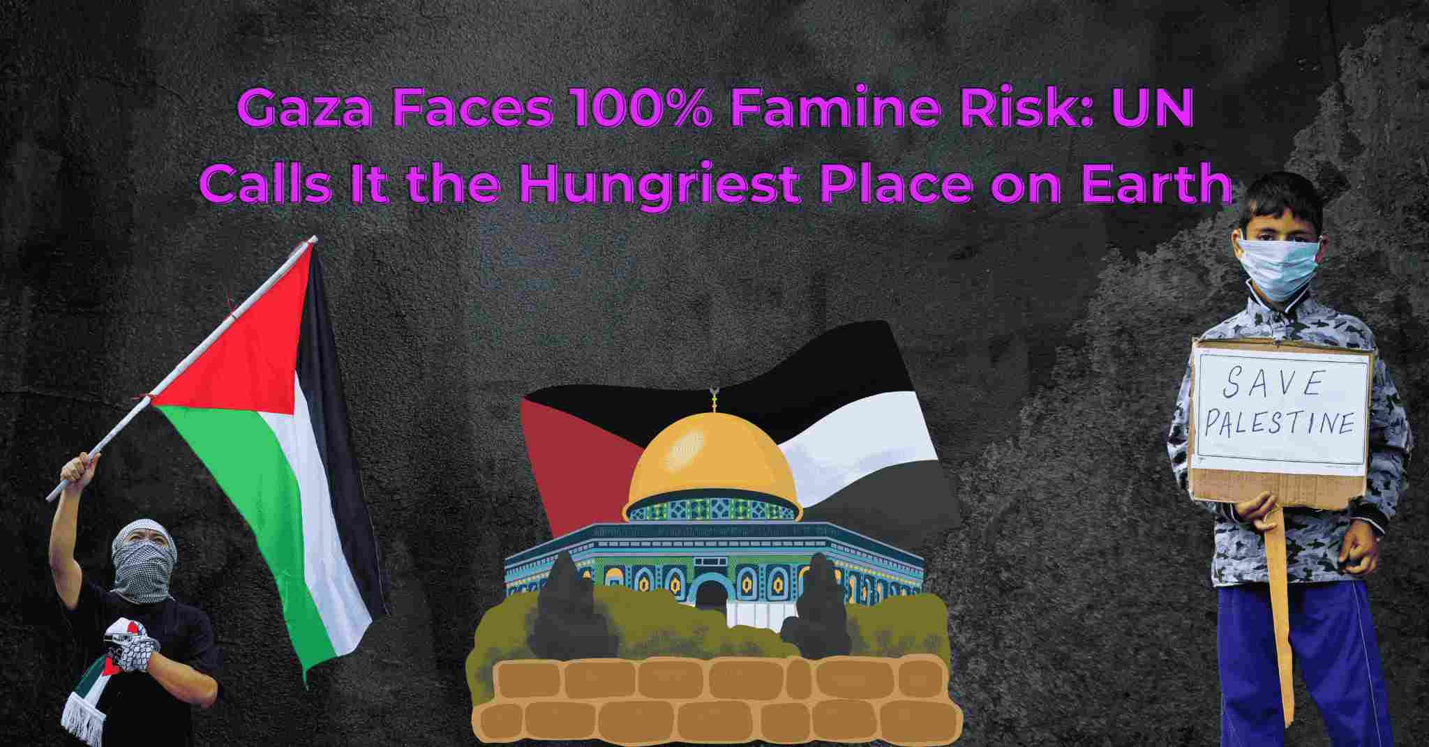 Children affected by the Gaza humanitarian crisis 2025 during food shortage