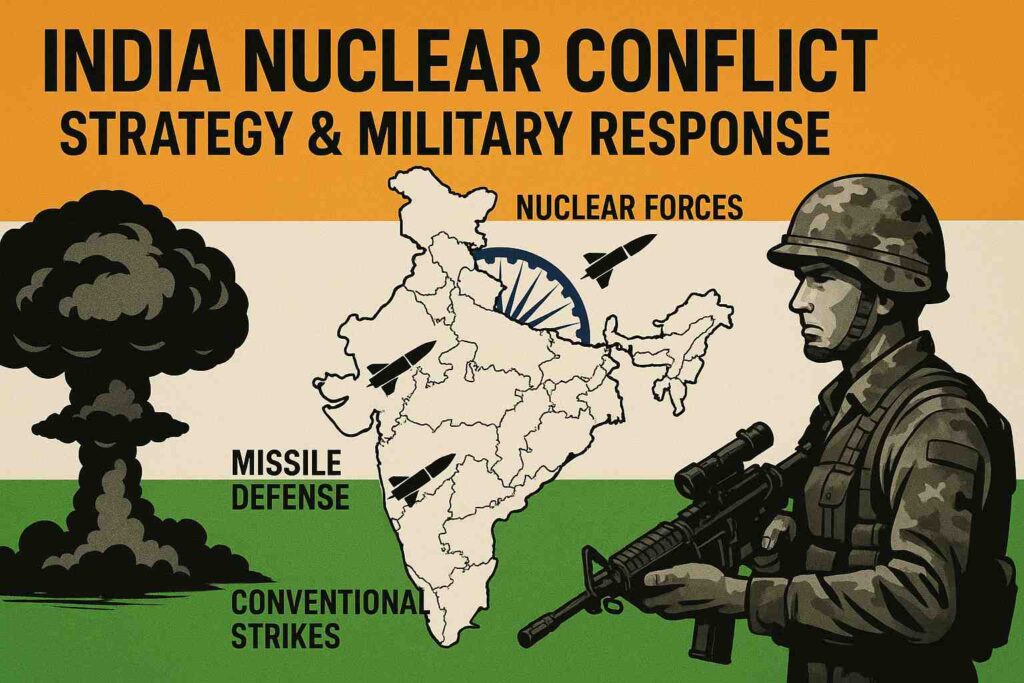 An image representing India's conventional military capabilities and strategic readiness during the India nuclear conflict in 2025.
