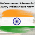Illustration showing benefits of Government Schemes in 2025 for Indian citizens
