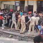Crowd chaos moments before the Chinnaswamy Stadium stampede during RCB match
